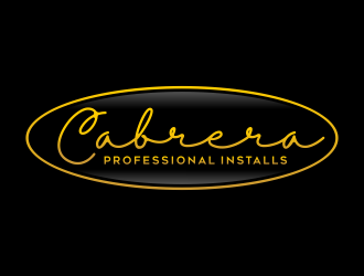 Cabrera Professional Installs  logo design by ekitessar