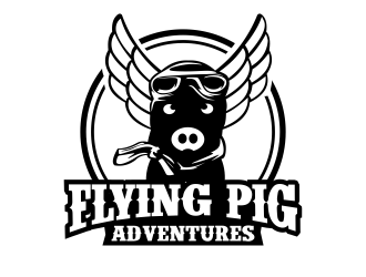 Flying Pig Adventures logo design by semar