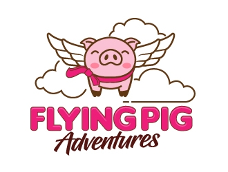 Flying Pig Adventures logo design by jaize