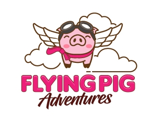 Flying Pig Adventures logo design by jaize