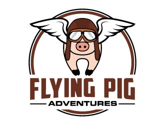 Flying Pig Adventures logo design by daywalker