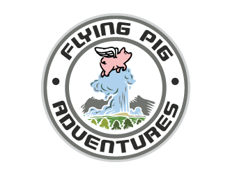 Flying Pig Adventures logo design by firstmove