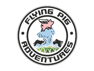 Flying Pig Adventures logo design by firstmove
