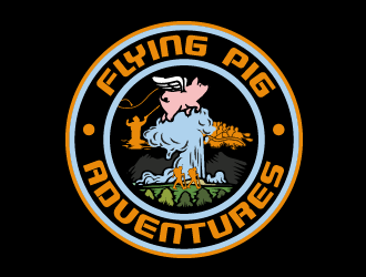Flying Pig Adventures logo design by firstmove