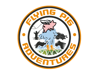 Flying Pig Adventures logo design by firstmove