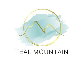 Teal Mountain logo design by haze