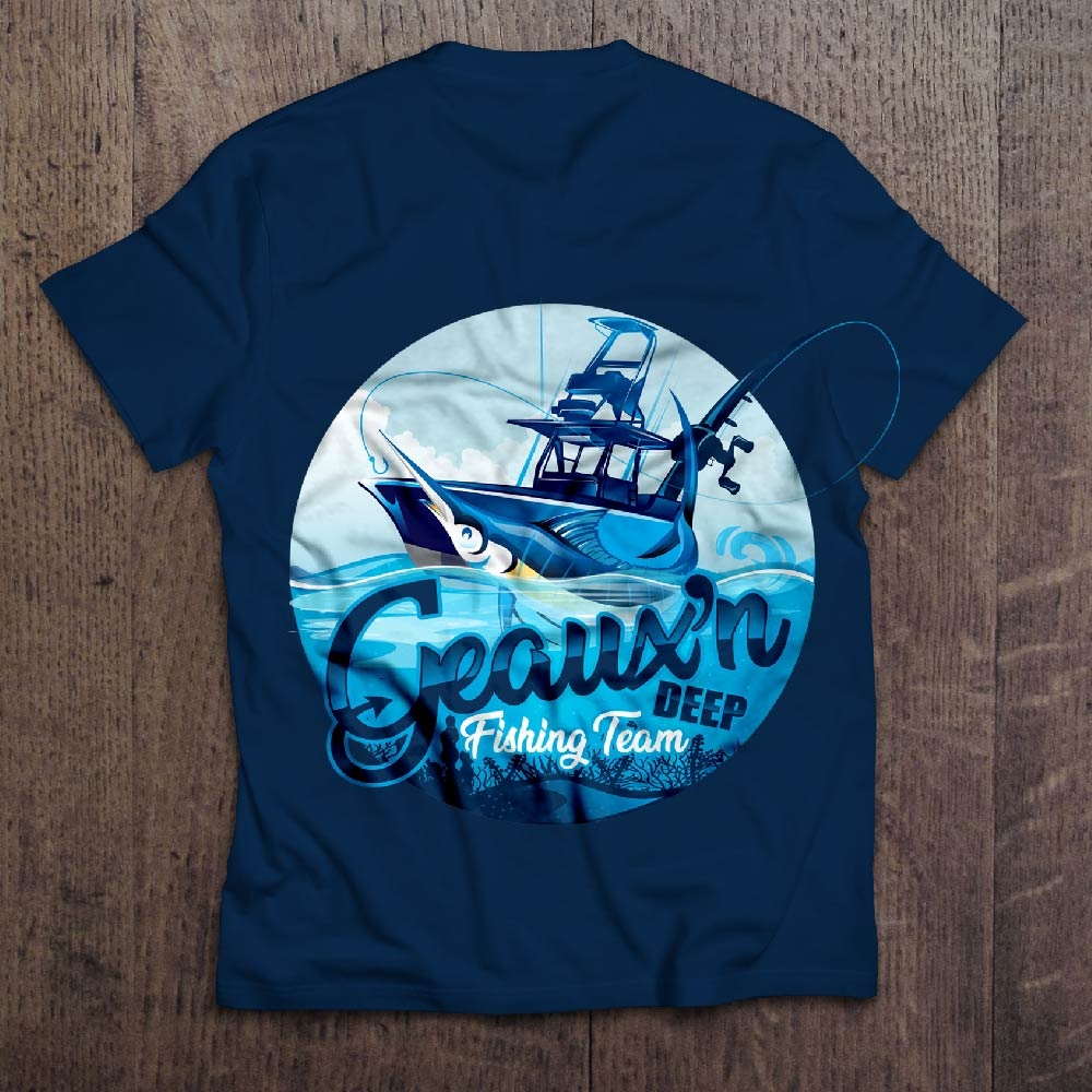 Geauxn Deep Fishing Team logo design by dorijo
