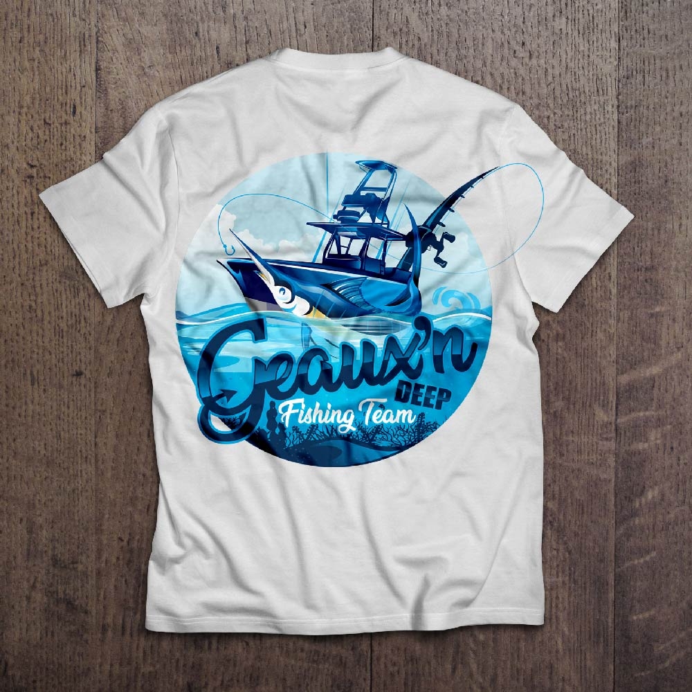 Geauxn Deep Fishing Team logo design by dorijo