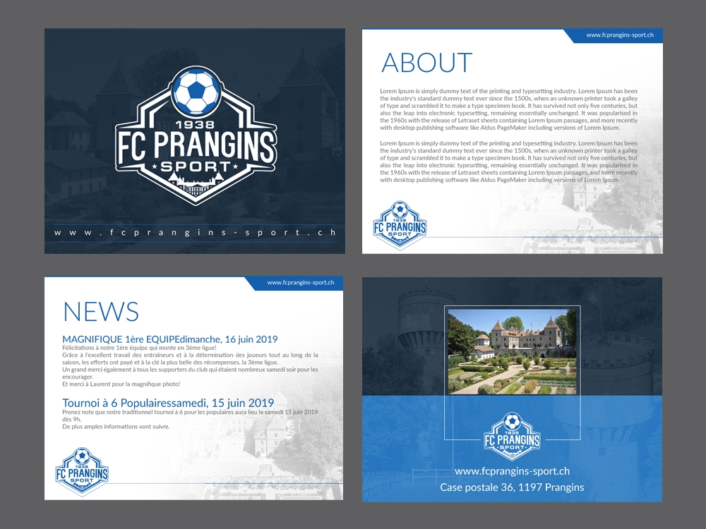 FC Prangins Sport logo design by DreamLogoDesign