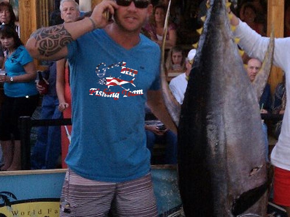 Geauxn Deep Fishing Team logo design by bulatITA