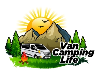 Van Camping Life logo design by Suvendu