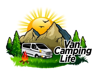 Van Camping Life logo design by Suvendu