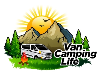 Van Camping Life logo design by Suvendu