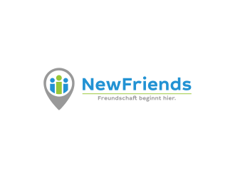 NewFriends (company name) Freundschaft beginnt hier. (Slogan) logo design by kaylee
