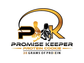 Promise Keeper protein cookie logo design by uttam