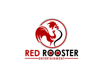 Red Rooster Entertainment logo design by giphone