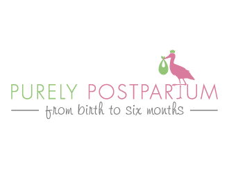 Purely Postpartum logo design by pencilhand
