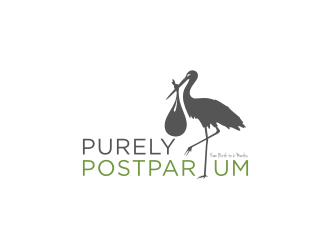 Purely Postpartum logo design by blessings