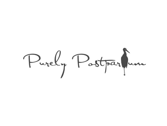 Purely Postpartum logo design by enzidesign