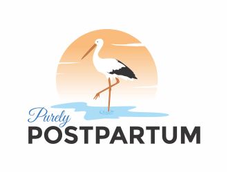 Purely Postpartum logo design by mutafailan