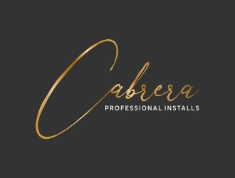 Cabrera Professional Installs  logo design by excelentlogo