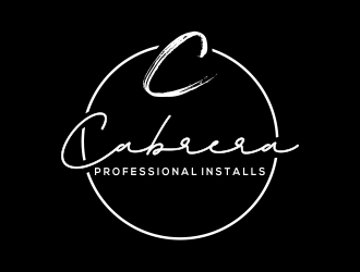 Cabrera Professional Installs  logo design by berkahnenen