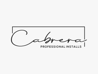 Cabrera Professional Installs  logo design by berkahnenen