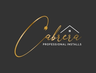Cabrera Professional Installs  logo design by excelentlogo
