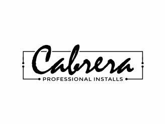 Cabrera Professional Installs  logo design by mutafailan