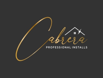 Cabrera Professional Installs  logo design by excelentlogo