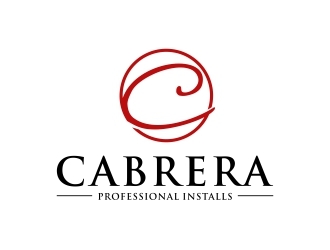 Cabrera Professional Installs  logo design by citradesign