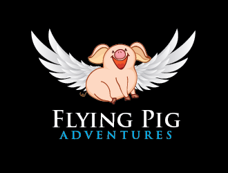 Flying Pig Adventures logo design by pixeldesign