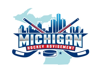 Michigan Hockey Advisement logo design by DreamLogoDesign