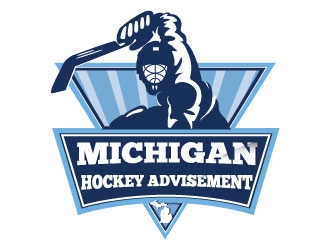 Michigan Hockey Advisement logo design by Suvendu