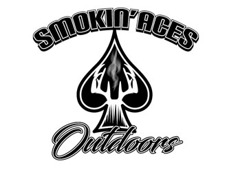 Smokin’ Aces Outdoors logo design by logoguy
