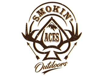 Smokin’ Aces Outdoors logo design by logoguy