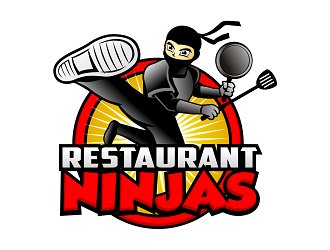 Restaurant Ninjas logo design by haze