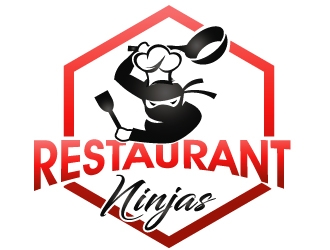 Restaurant Ninjas logo design by PMG