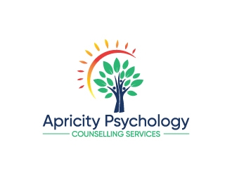 Apricity Psychology logo design by Erasedink