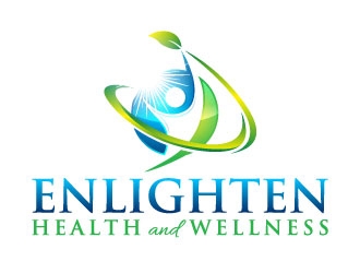 Enlighten Health and Wellness logo design by pixalrahul