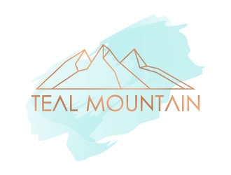 Teal Mountain logo design by daywalker