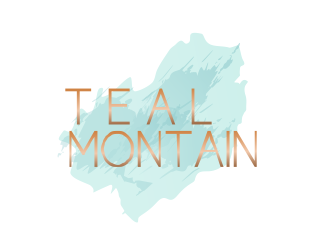 Teal Mountain logo design by bosbejo