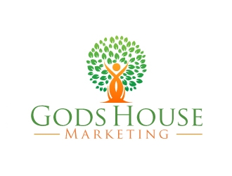 Gods House Marketing logo design by ElonStark