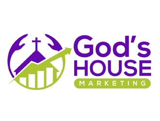 Gods House Marketing logo design by MAXR