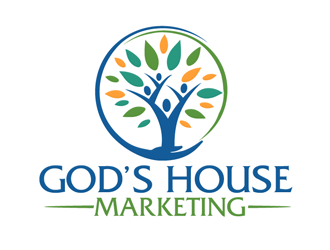 Gods House Marketing logo design by megalogos