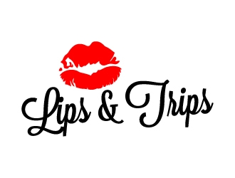 Lips & Trips logo design by ElonStark