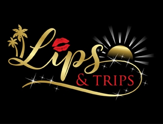 Lips & Trips logo design by MAXR