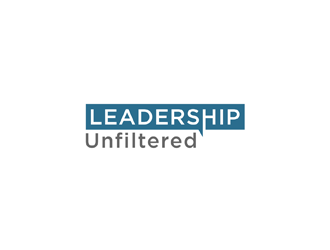 Leadership Unfiltered logo design by johana