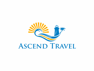 Ascend Travel logo design by santrie