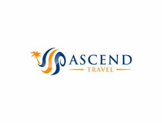 Ascend Travel logo design by santrie